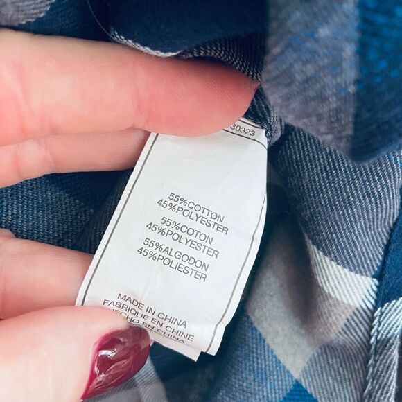 DC button down shirt plaid NWOT Sz xxl - Picture 4 of 10